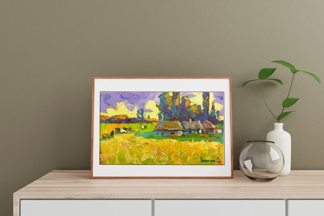 Oil painting Edge of the village Kalenyuk Oksana - 3