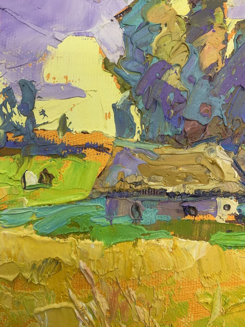 Oil painting Edge of the village Kalenyuk Oksana - 6