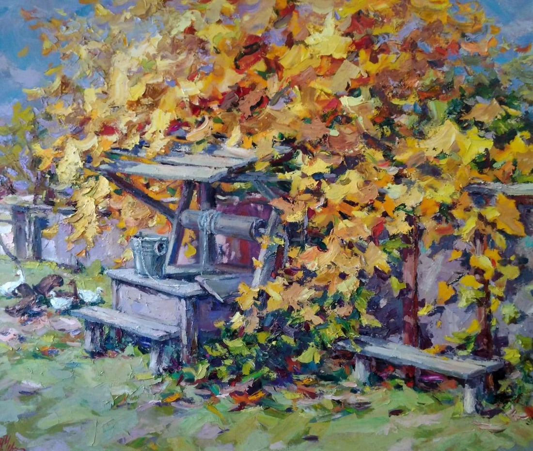 Oil painting Well Alexander Nikolaevich Cherednichenko: Title : Oil painting Well Alexander Nikolaevich Cherednichenko Description: No.Cher 141 *** ABOUT THIS PAINTING *** * TITLE: "Well" * ARTISTS: Alexander Nikolaevich Cherednichenko * SIZE: 100x120