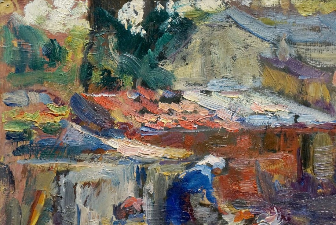 Oil painting Outside - 3