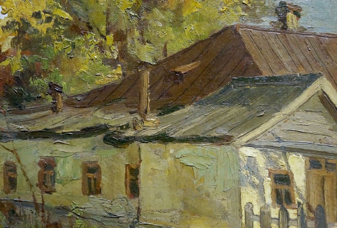 Oil painting Autumn Nevkritiy Denis Nikiforovich: Title : Oil painting Autumn Nevkritiy Denis Nikiforovich Description: No.Verns 1091 *** ABOUT THIS PAINTING *** * TITLE: "Autumn" * ARTISTS: Nevkritiy Denis Nikiforovich * SIZE: 16x23 cm/6.29x9.05 inc