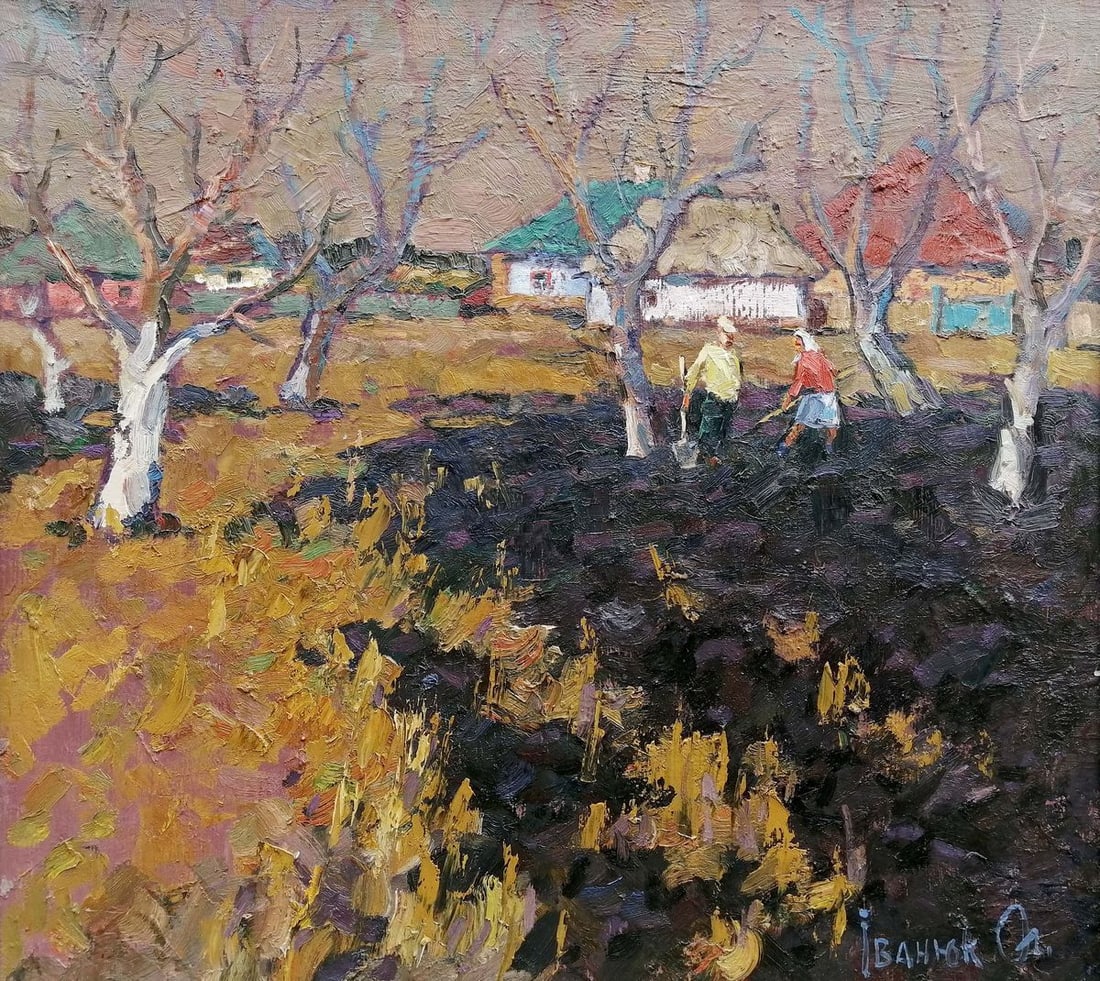 Oil painting Early spring Kalenyuk Alex: Title : Oil painting Early spring Kalenyuk Alex Description: No.Kalen 71 *** ABOUT THIS PAINTING *** * TITLE: "Early spring" * ARTISTS: Kalenyuk Alex * SIZE: 110x100 cm/43.30x39.37 inches' * MEDIUM: o