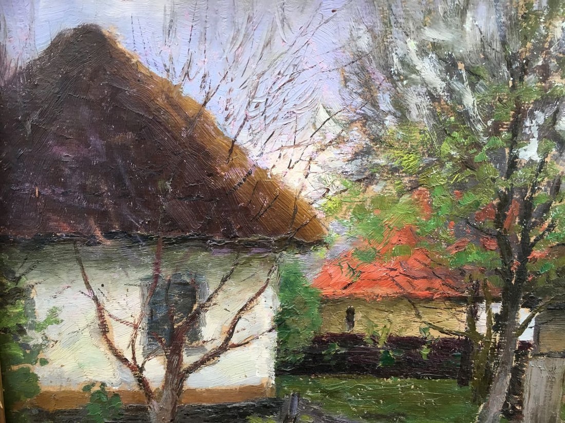 Oil painting Rural life Ivan Kirillovich Tsyupka - 2