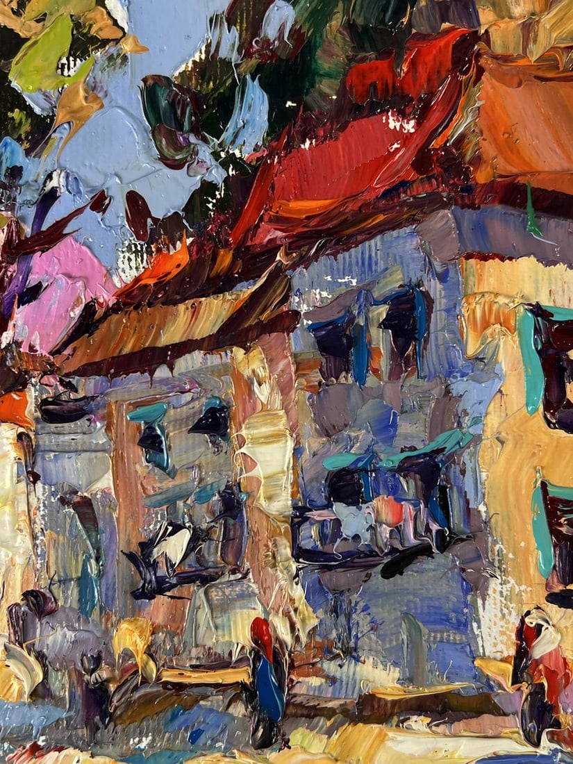 Oil painting Road in the Middle of the City Oleksiy Ivanyuk - 7