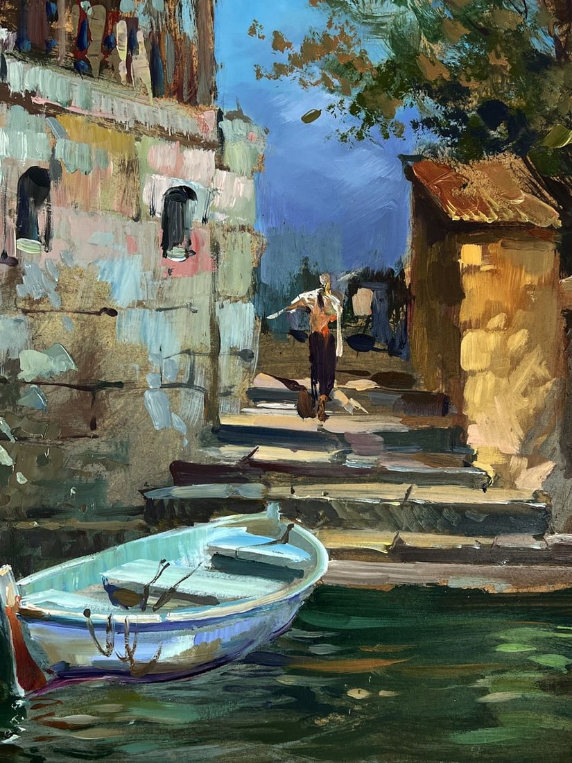 Oil painting The Fisherman Goes to the Boat Yuriy Suprunchuk - 10