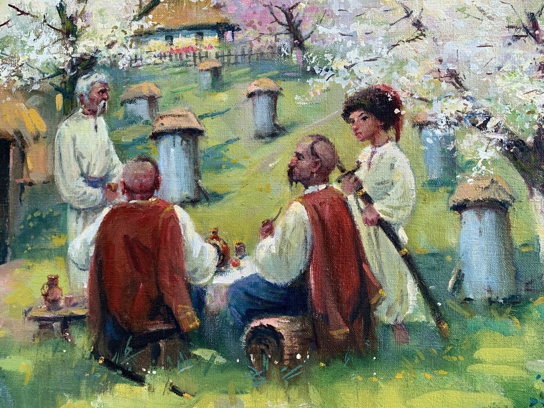 Oil painting Meeting of the Cossacks Nestor Mitrofanovich Kizenko - 3