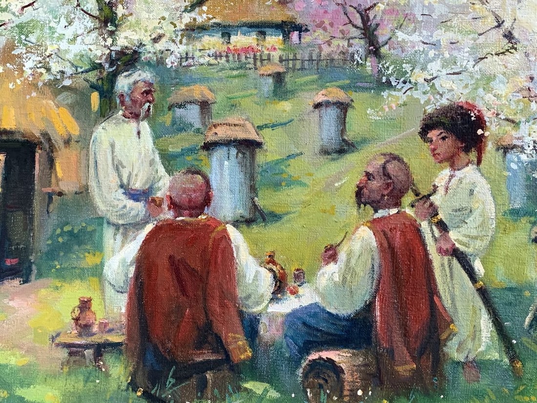 Oil painting Meeting of the Cossacks Nestor Mitrofanovich Kizenko - 4