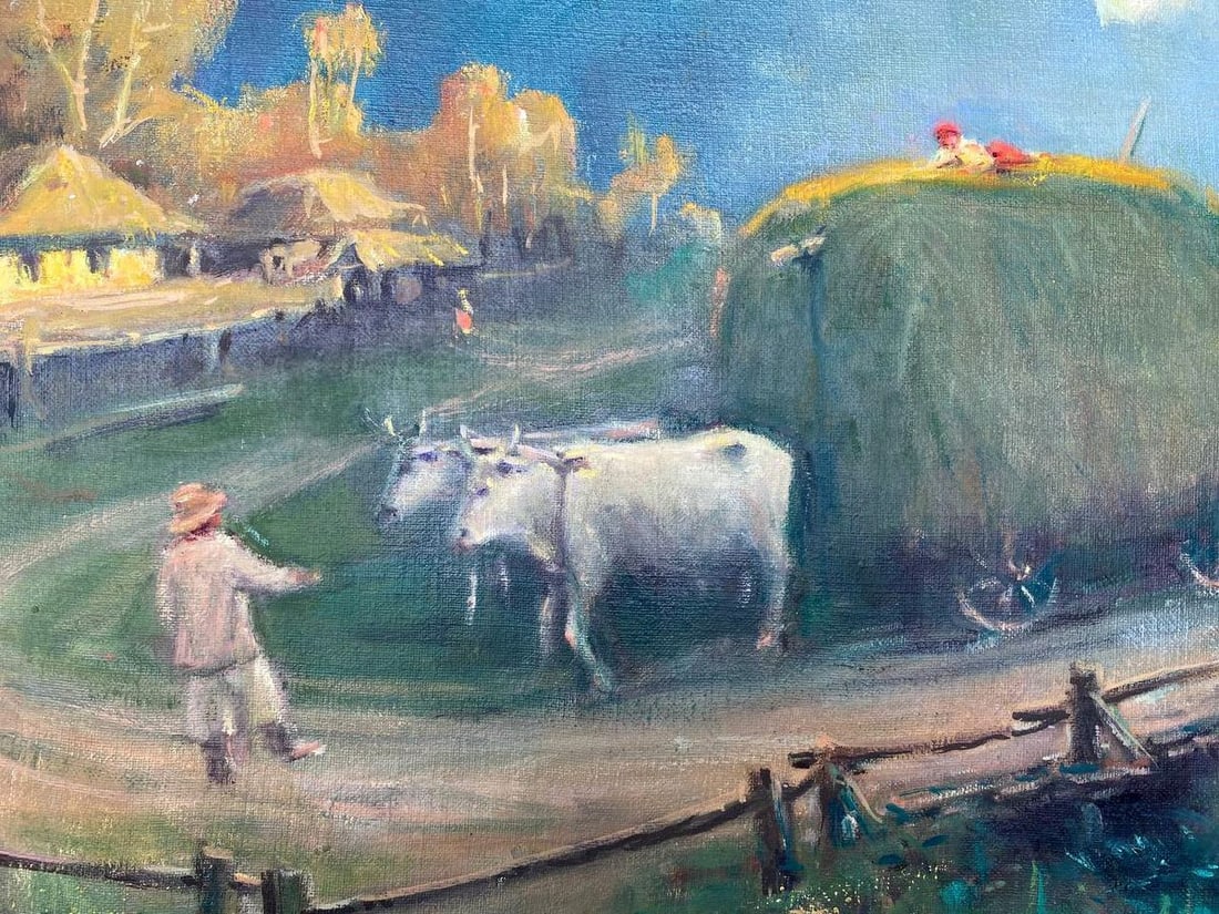 Oil painting From the haystack Nestor Mitrofanovich Kizenko - 2