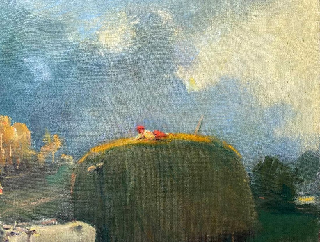 Oil painting From the haystack Nestor Mitrofanovich Kizenko - 6