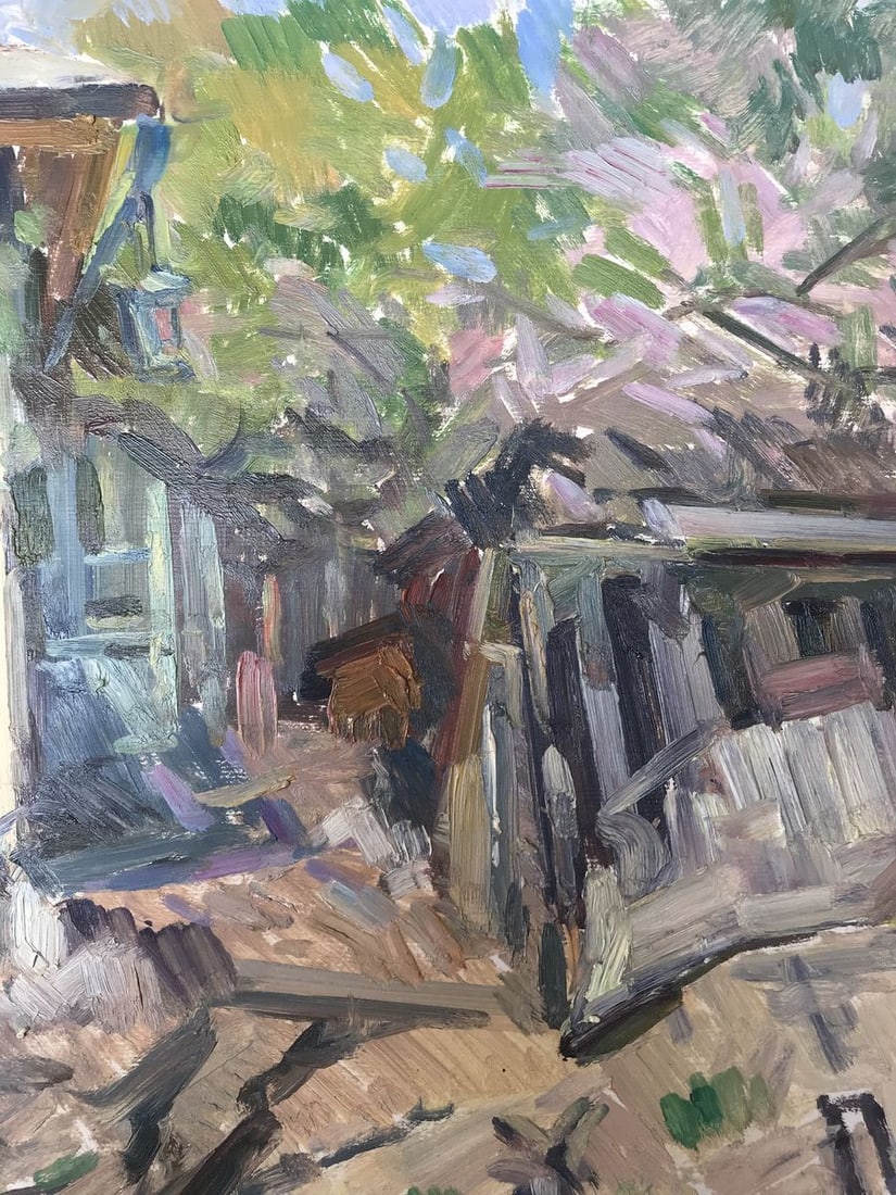Oil painting Native home Peter Tovpev - 8