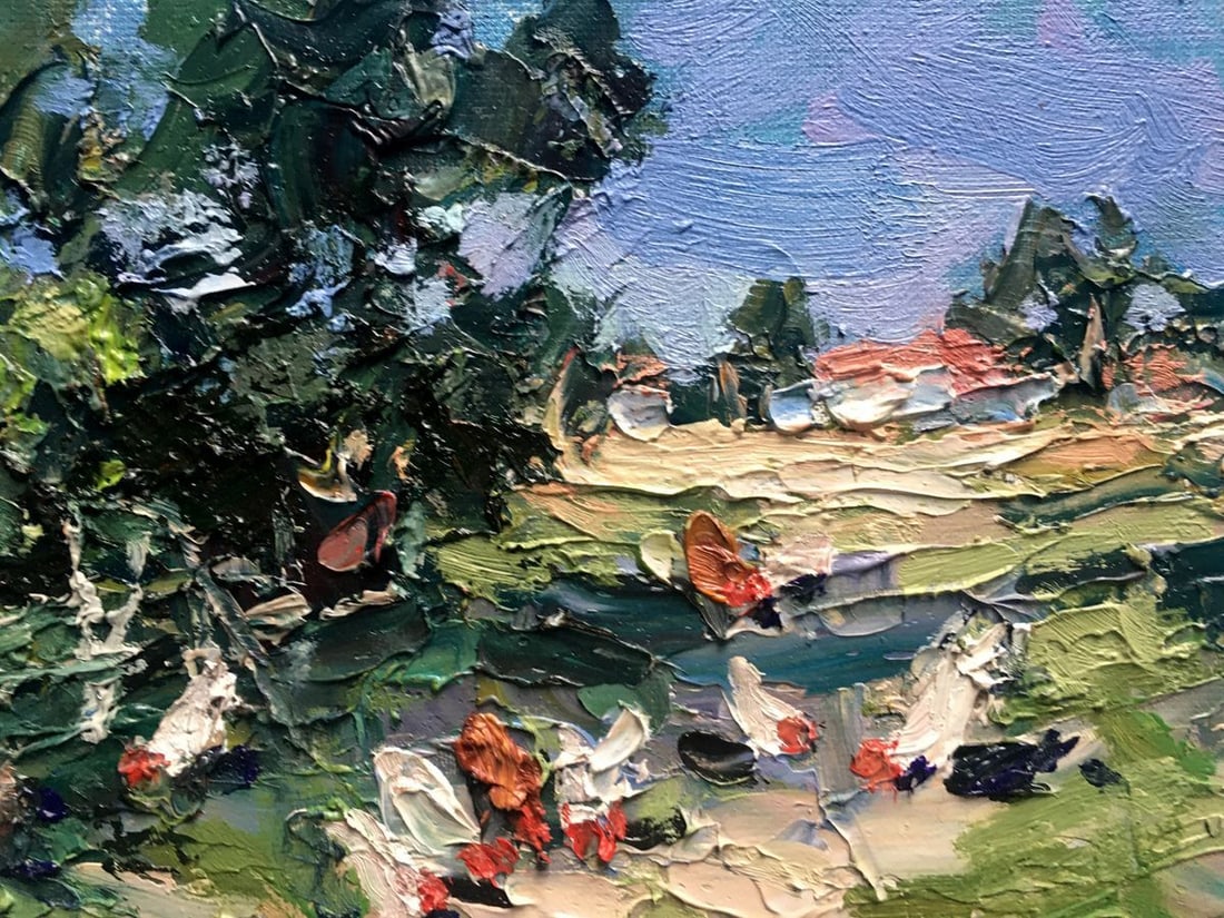 Oil painting Village street Alexander Nikolaevich Cherednichenko - 10