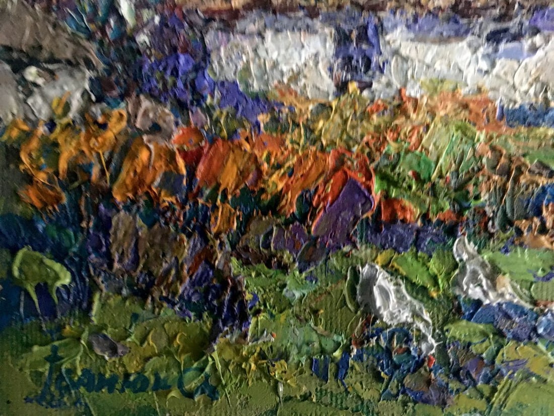 Oil painting In the village Kalenyuk Alex - 4