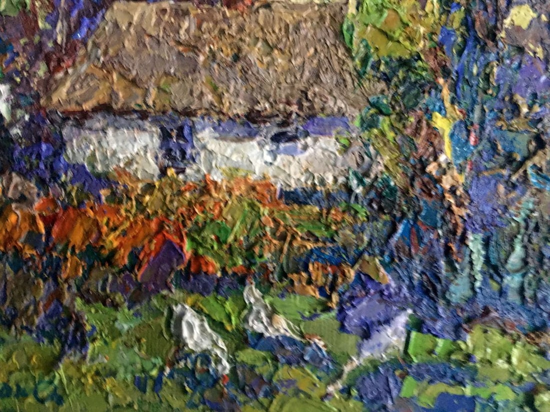 Oil painting In the village Kalenyuk Alex - 9