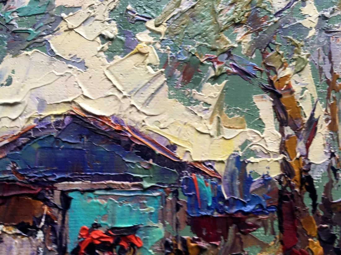 Oil painting In the shade of the trees Kalenyuk Alex - 5