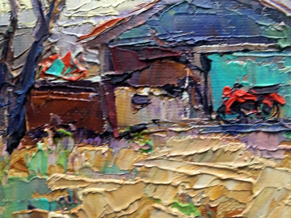 Oil painting In the shade of the trees Kalenyuk Alex - 6