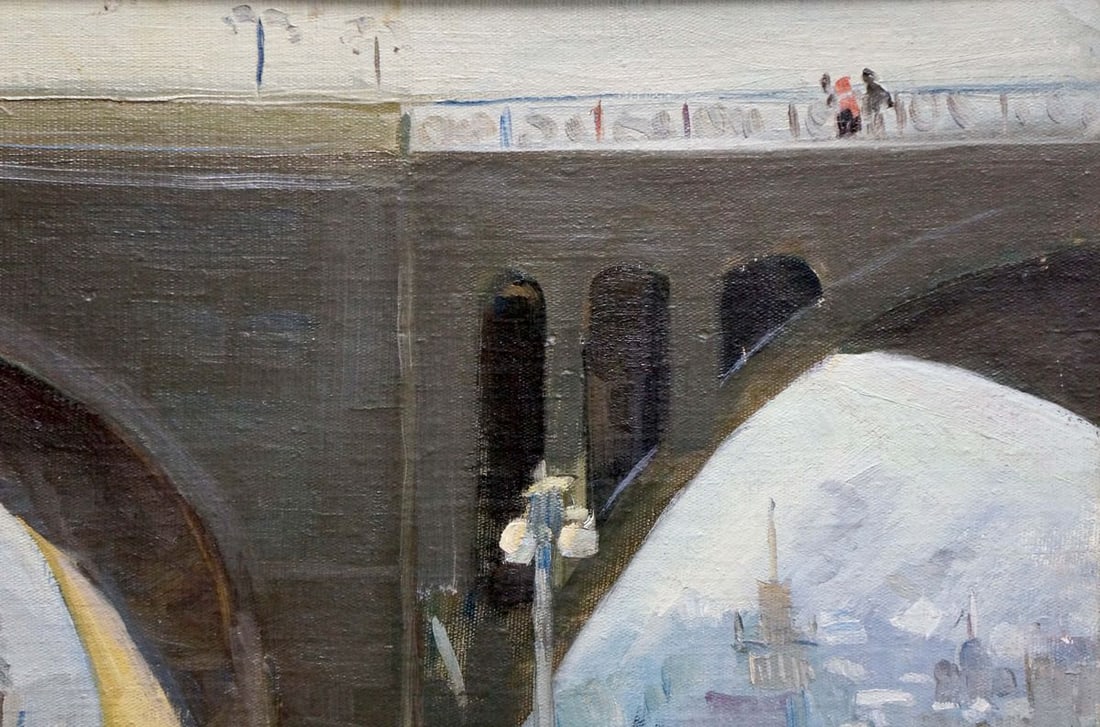 Oil painting New bridge Kerimova Elena Alexandrovna - 4