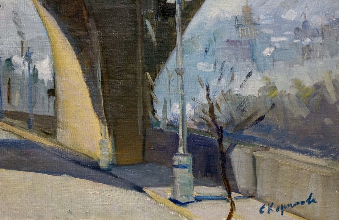 Oil painting New bridge Kerimova Elena Alexandrovna - 5