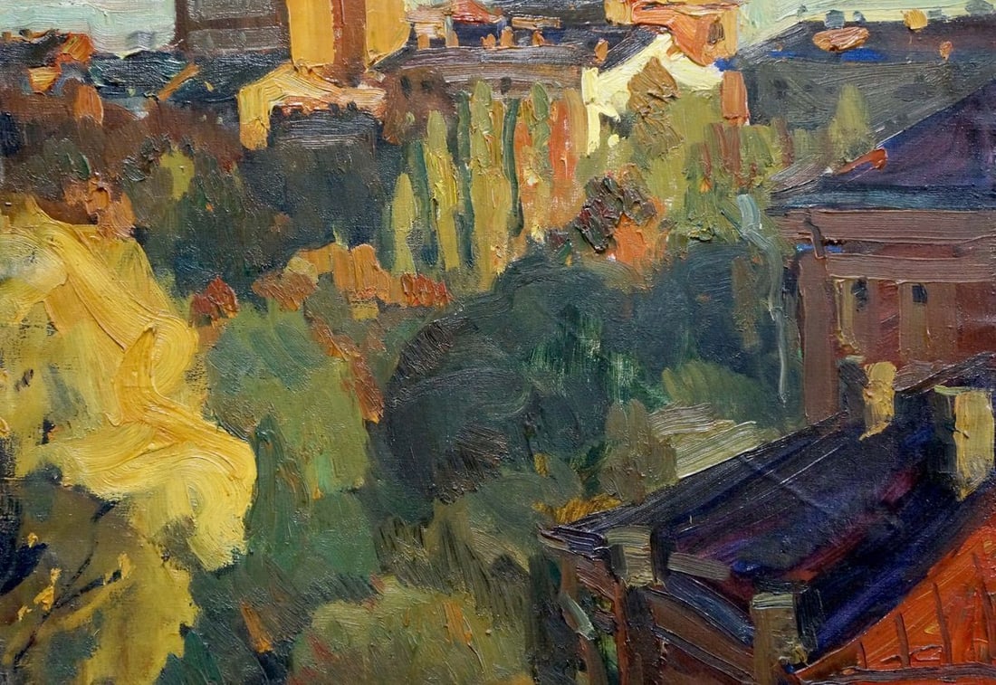 Oil painting Urban landscape Kovtonyuk Ivan Anan'yevich - 3