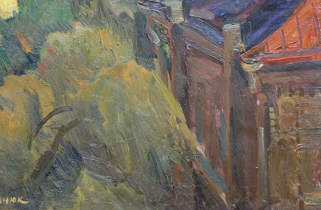 Oil painting Urban landscape Kovtonyuk Ivan Anan'yevich - 5
