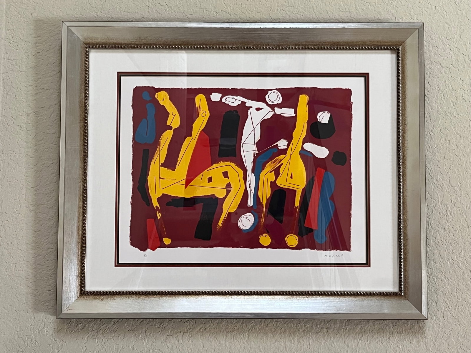 Marino Marini Signed Original Lithograph Chevaux et Cavalier-V 1974 Framed (1 of 3)