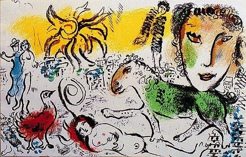 Chagall Original Lithograph Monumental Works XXe siecle 1973: Title: Chagall Original Lithograph Monumental Works XXe siecle 1973 Description: Artist: Marc Chagall \nCountry: Russia-France \nTitle: Monumental works \nMedium: Original Lithograph \nMarks: Not
