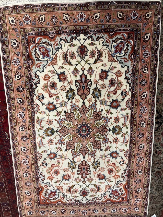 Hand Knotted Persian Tabriz_2.8x4.10 ft_ - 2