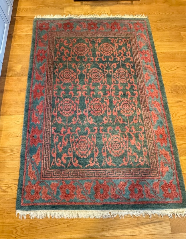 Hand Knotted Tibet Rug 4x6 ft - 3