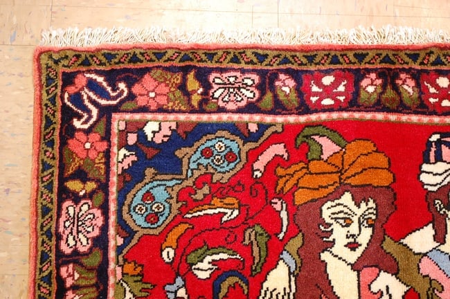 HAND-WOVEN PERSIAN ROUND CARPET RUG, 8'5" - 3