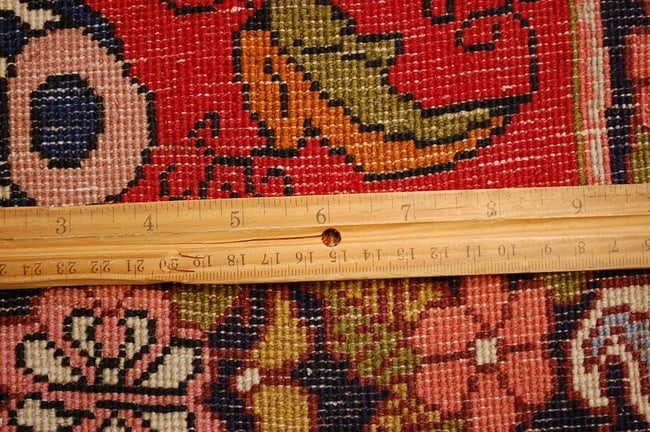 HAND-WOVEN PERSIAN ROUND CARPET RUG, 8'5" - 7