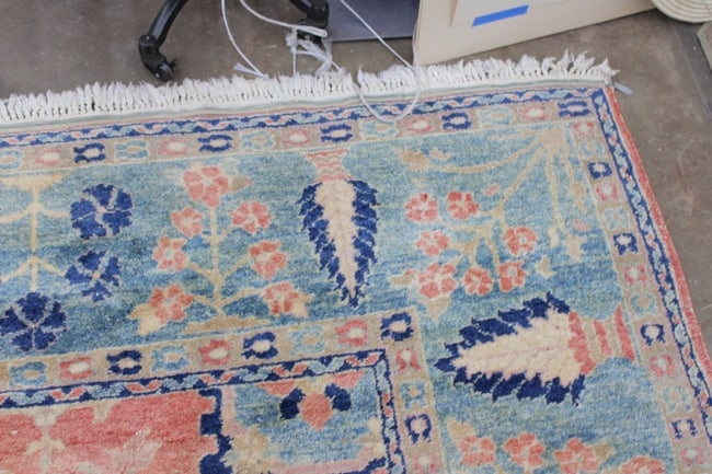 Hand Knotted Oushak Rug 11.10x9.8ft - 7
