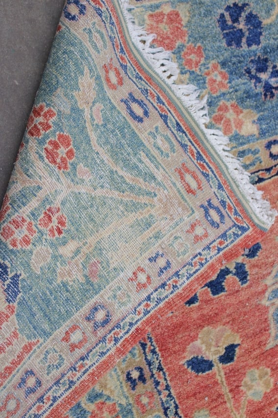 Hand Knotted Oushak Rug 11.10x9.8ft - 8