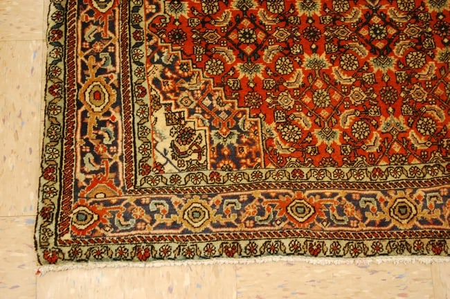 Persian BIJAR RUG 3'7" x 5'1" - 3