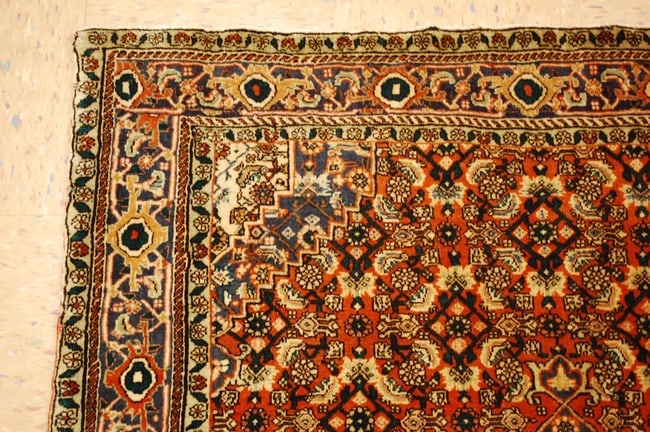 Persian BIJAR RUG 3'7" x 5'1" - 4
