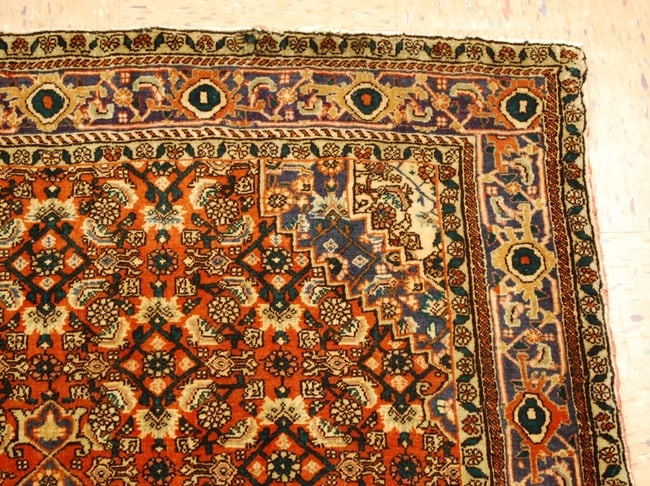 Persian BIJAR RUG 3'7" x 5'1" - 5