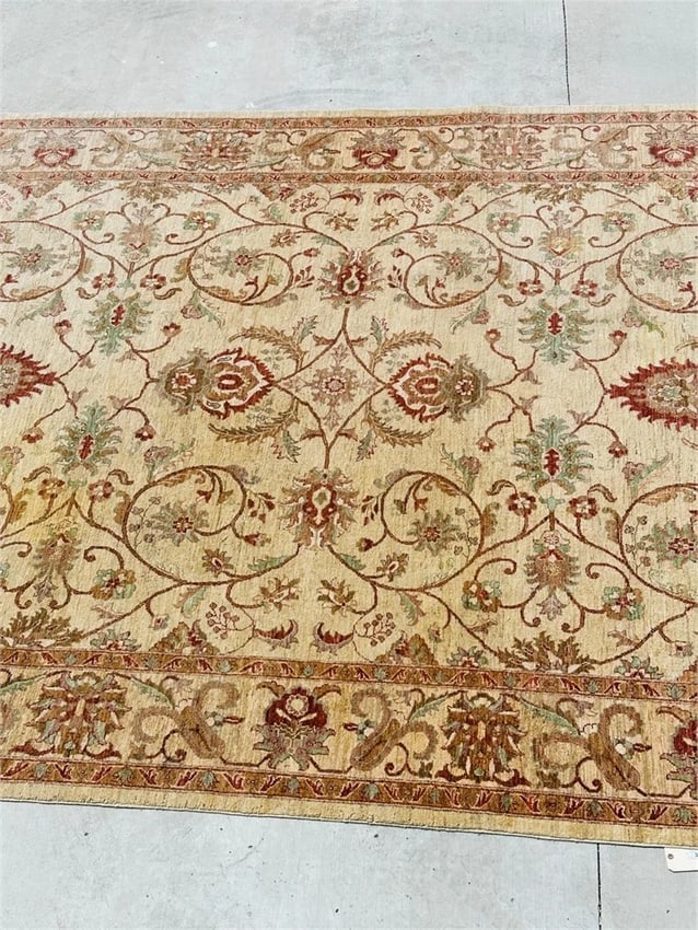 Hand Knotted Oushak Rug 10x13 ft - 3
