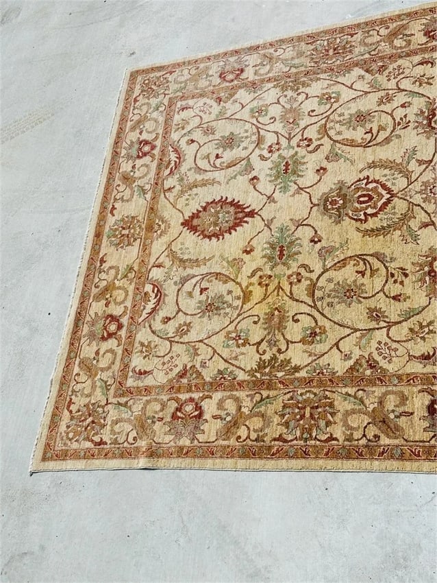 Hand Knotted Oushak Rug 10x13 ft - 4