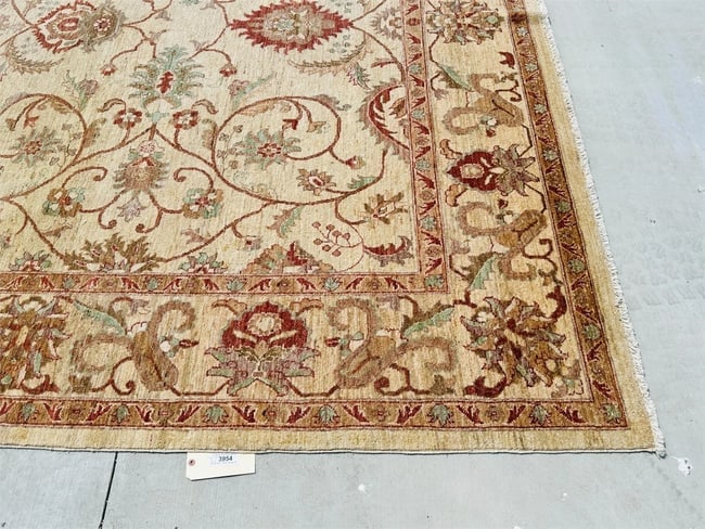 Hand Knotted Oushak Rug 10x13 ft - 5