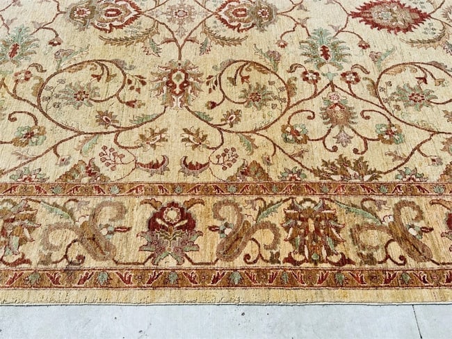 Hand Knotted Oushak Rug 10x13 ft - 6