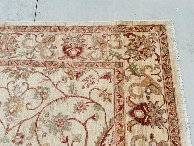 Hand Knotted Oushak Rug 10x13 ft - 8