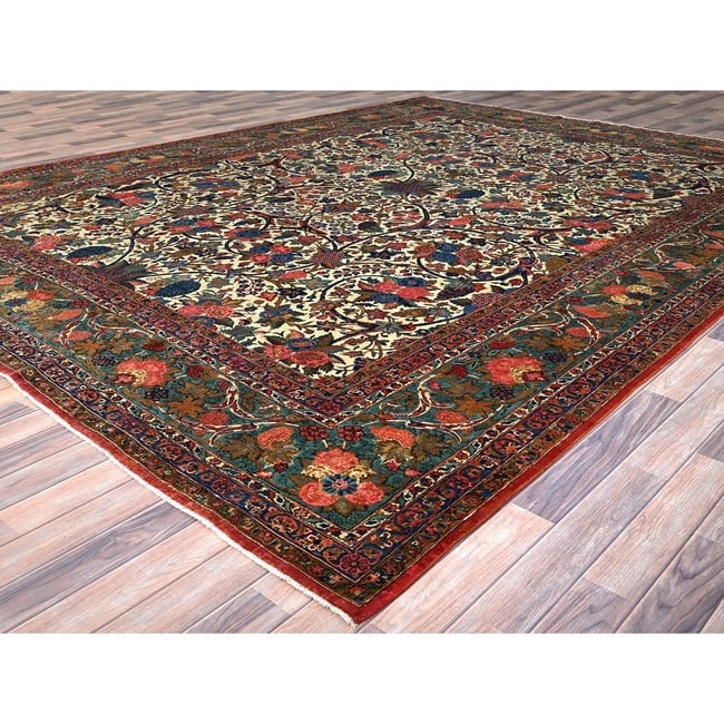 Amazon Green Crocodile Safari Design 100% Silk Hand Knotted Runner Rug - 3