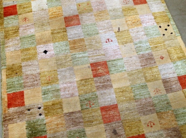 Handmade vintage Modern Chinese rug 4.1' x 6.3' (125cm x 192cm) 1980s - 3