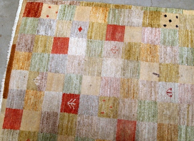 Handmade vintage Modern Chinese rug 4.1' x 6.3' (125cm x 192cm) 1980s - 5