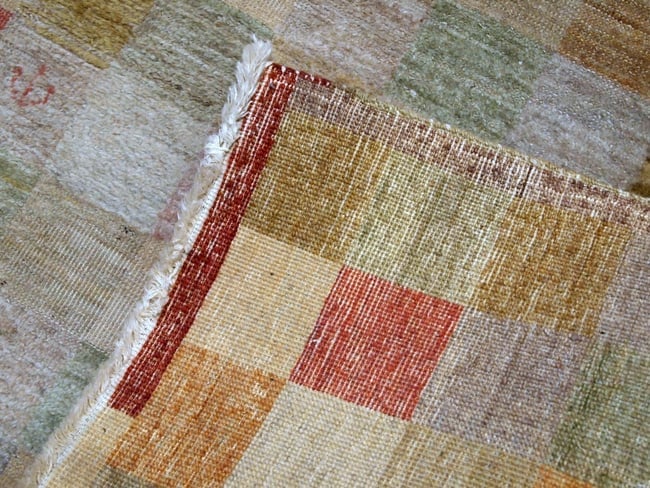 Handmade vintage Modern Chinese rug 4.1' x 6.3' (125cm x 192cm) 1980s - 7