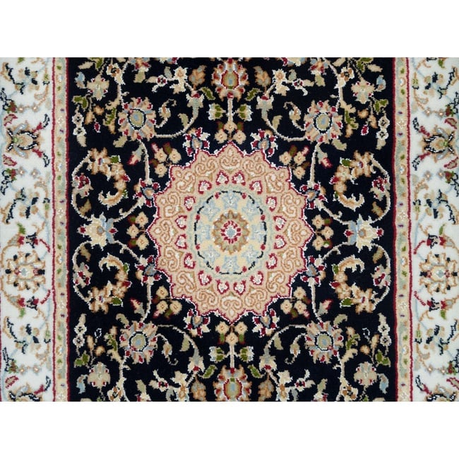 Gray Peshawar Heriz All Over Design Hand Knotted All Wool Oriental Rug - 5