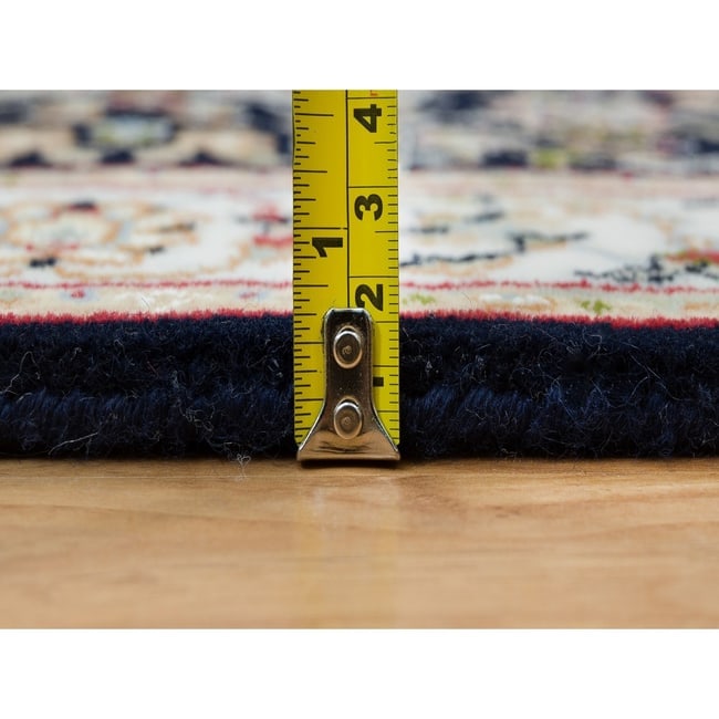 Gray Peshawar Heriz All Over Design Hand Knotted All Wool Oriental Rug - 7