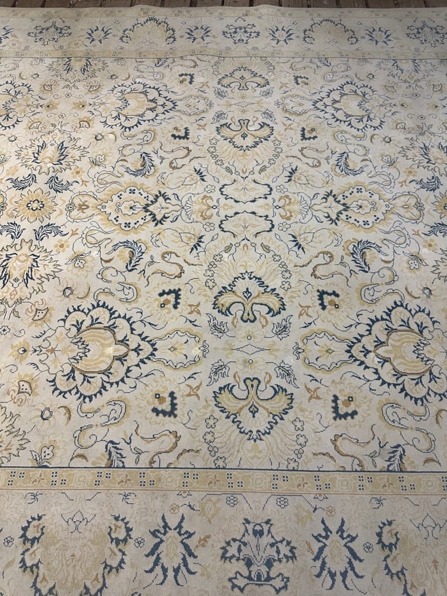 Hand Knotted Oushak Rug 9x12 ft. - 4