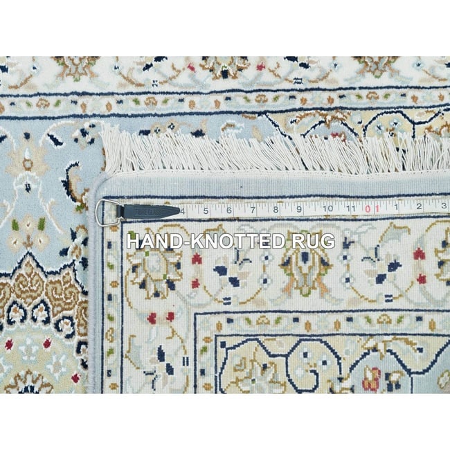 Gray Peshawar with Heriz All Over Design Pure Wool Runner Oriental Rug - 8