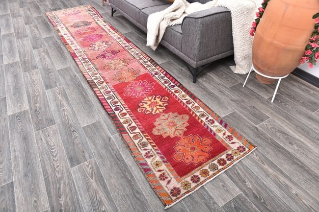 2'6'' x 12'11'' Turkish Handmade Kilim Rug - 20632 - 2