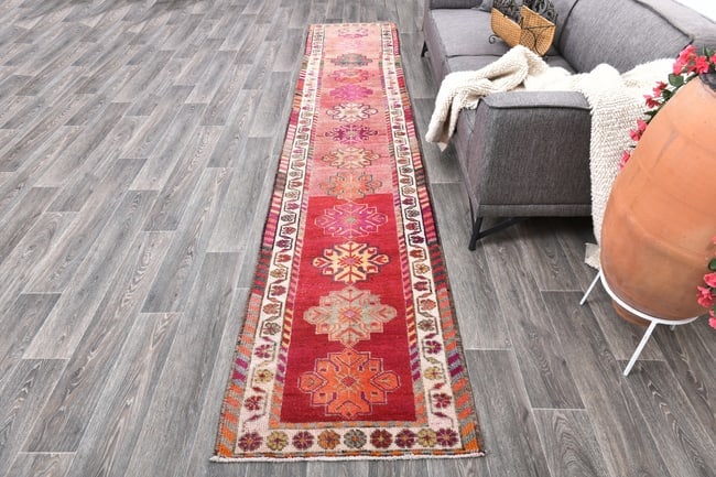 2'6'' x 12'11'' Turkish Handmade Kilim Rug - 20632 - 3