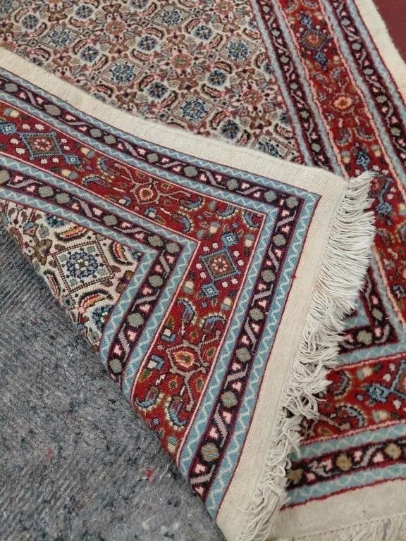 Hand Knotted Persian Moud 9.5x2.5ft - 2